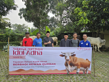 Dokumentasi kegiatan qurban di lingkungan villa